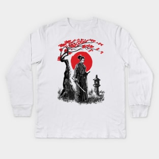 Miyamoto Musashi Kids Long Sleeve T-Shirt